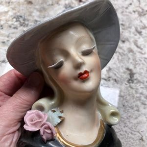 Lady Head Flower Vase